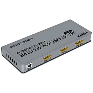 FJGEAR FJ-8K102 1x2 <span class=keywords><strong>HDMI</strong></span> 2.1 <span class=keywords><strong>Splitter</strong></span> cho 8K 60Hz & 4K 120Hz, trùng lặp tín hiệu <span class=keywords><strong>HDMI</strong></span> để 2 hiển thị đồng thời cho chơi game - Product Image 2