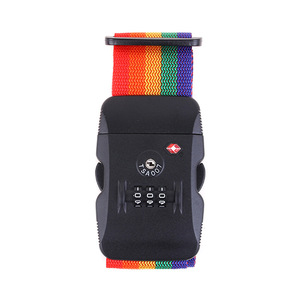 Candado de Plástico con Correa Arcoíris para Accesorios de Equipaje - Product Image 1