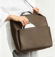 Sac à dos à langer portable grande capacité léger avec fermeture éclair multifonctionnel imperméable pour papa et maman en voyage
