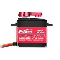 FT6325M Motor Servo PWM Digital 4V-8.4V 25kg.cm Torsi Stall 360 Derajat Rotasi IP66 Encoder Magnetik Gear Baja untuk Lengan Robot