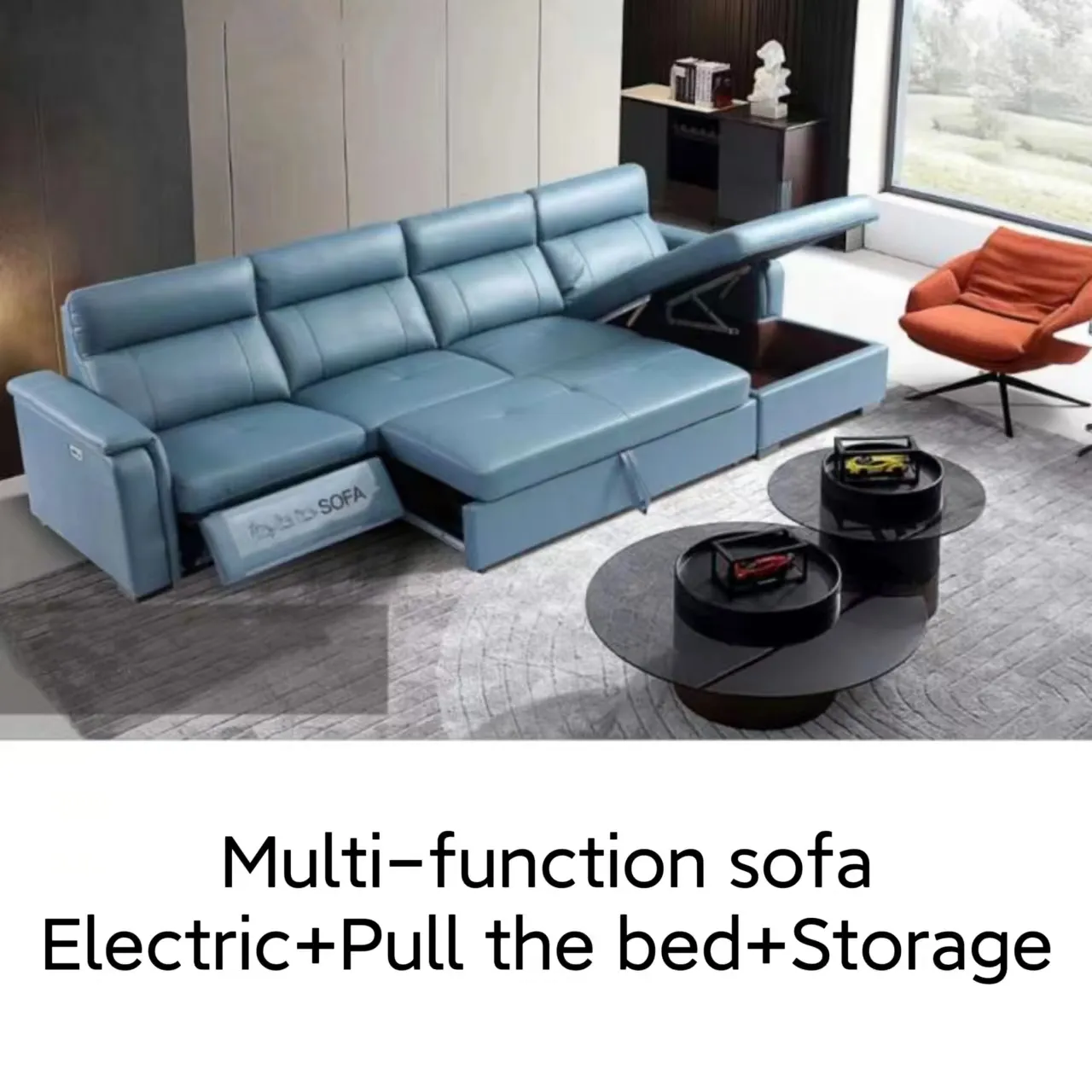 Vendita calda in pelle multifunzionale moderno divano reclinabile in pelle set divano letto in vera pelle combinazione angolare italiano elettrico