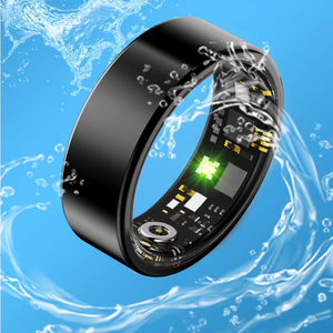 Anillo Inteligente de Acero Inoxidable de <span class=keywords><strong>Alta</strong></span> Calidad con Monitor de Frecuencia Cardíaca, Presión Arterial y Oxígeno en Sangre, Resistente al Agua 5ATM - Product Image 1