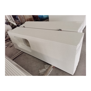 Blanc Cuisine Quartz <span class=keywords><strong>Comptoir</strong></span> Table Île Top Quartz Vanity <span class=keywords><strong>Comptoir</strong></span> - Product Image 3