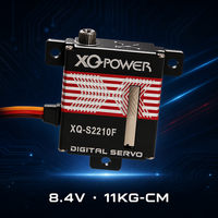 XQ-POWER XQ-S2210F Servo numérique haute tension 8,4 V, moteur sans noyau mince de 10 mm, engrenage en acier inoxydable 0,11 s pour avion RC et planeur