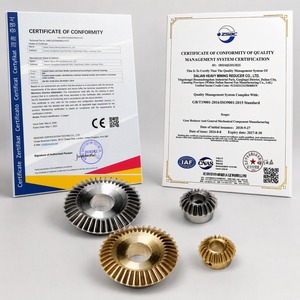 Engrenage conique droit à réduction 1:2, module 0.5, 20T/40T, en laiton et acier inoxydable 304, angle de 90 degrés, alésage de 3/4/6mm - Product Image 5