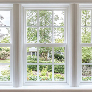 Fenêtres à battants horizontaux en PVC triple panneau avec moustiquaire pliante/magnétique en acier inoxydable, grande ouverture pour une ventilation optimale - Product Image 1