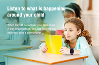 Montre connectée pour enfants avec caméra 4G, appels vidéo, carte SIM, étanche IP67, SOS, LBS, WiFi, GPS et suivi du sommeil - Vente en gros
