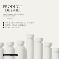 Bouteille en plastique unique pour cosmétiques, flacons de shampoing en HDPE, flacons originaux à presser pour huiles capillaires et corporelles, pots en plastique pour crème visage