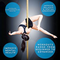 Barra de Baile Dorada, Portátil, Desmontable, Ajustable, Giratoria y Estática, para Ejercicios de Fitness