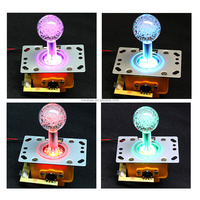Joystick serpent à sept couleurs à 360 degrés Commutateur de contrôleur directionnel de jeu vidéo et de machine à griffes pour jeu d'arcade de 6 ans et plus