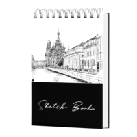 Bloc de dessin pour artistes - Papier à dessin en feuilles détachées, reliure spirale, sans acide, 67 lb/100 g/m², 80 feuilles, formats A4/A6/B5, couverture rigide