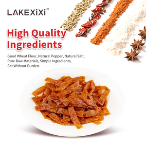 Vegan Hot Strip Snacks picantes Gluten picante Comida vegetariana Snack Latio Snacks asiáticos picantes del fabricante ISO HACCP - Product Image 3