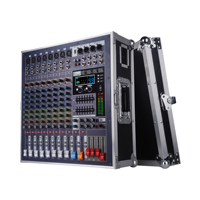 Console de mixage audio professionnelle 8/12 canaux, mixeur actif haute puissance 4x1200W pour petites performances, conférences et événements en direct