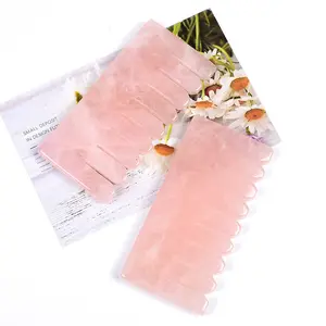 Peigne de massage en quartz rose naturel pour cheveux: peigne en agate: pierre de guérison Reaki acheter chez <span class=keywords><strong>taiba</strong></span> agate - Product Image 1