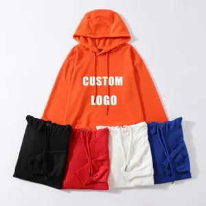 Unisex Blank Hoodies High Quality Wholesale Oem Cotton Men's Hoodies & Sweatshirts 3D Puff Printing Hoodie Manufacturers Custom