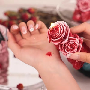 เทียนหอมกลิ่นกุหลาบในฝัน DIY ของขวัญภาพถ่ายส่วนตัว เทียนหอมจากถั่วเหลือง ชุดเทียนหอมหรูหรา ขายส่ง - Product Image 3