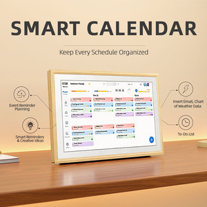 Écran LCD IPS 15,6 pouces 1920x1080, calendrier numérique 32 Go, calendrier électronique intelligent WiFi, planificateur familial hebdomadaire et mensuel interactif - Product Image 2