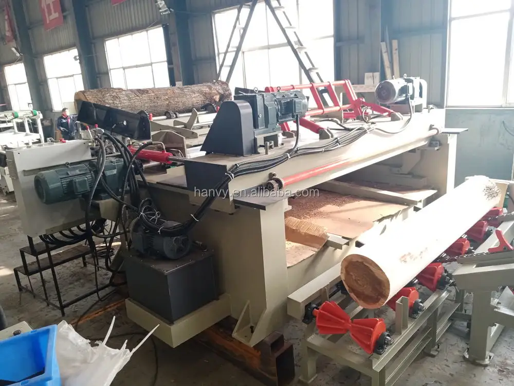 Hanvy 4ft 6ft and 8ft Plywood Machine Log Rounding Lathe