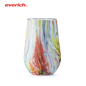 Listo para nave <span class=keywords><strong>Amazon</strong></span> Top vender 4-Paquete de 12oz de tazas de cerveza, vino, Copa frasco de vacío de acero inoxidable café de acero vino vaso - Product Image 6