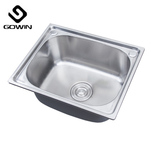 Máy 5040 nóng bán duy nhất Bát bồn rửa 20inch thép không gỉ mạ điện bồn rửa nhà bếp cho nhà hàng - Product Image 2