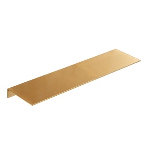 <strong>60CM</strong> Metal <strong>Floating</strong> <strong>Shelves</strong> Brushed Gold Wall Mounted for Bedroom Living Room Decorative Display <strong>Shelf</strong> - Product Image 1