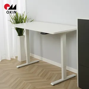 批发智能家具办公桌OKIN双电机两级高度坐架办公桌架