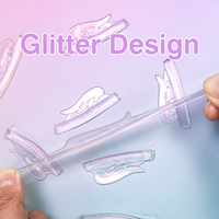 Protections pour rehaussement de cils en silicone sans colle professionnelles, coussinets de rehaussement de cils transparents réutilisables pour utilisation en salon, rouleaux de permanente pour rehaussement de cils