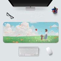 Tapis de souris Design dessin animé, taille personnalisée, antidérapant, pas de petit tapis en caoutchouc naturel pour ordinateur de bureau, tapis de souris
