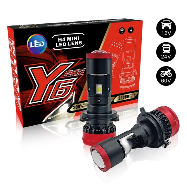 Super Bright LED Projector Lens Car Headlight Bulb Led Projector Lens Headlight for Car Motorcycle