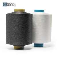 Fil mélangé personnalisé haute résistance en nylon 6, polyester et élasthanne, anti-bactérien, anti-boulochage, filé à l'anneau, pour tricot et couture