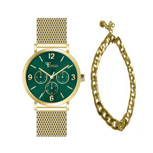 Ensemble de bracelet de montre pour homme Edge Forged, alliage en acier inoxydable, bracelet en maille, cadran en verre, mouvement à quartz, accessoire de mode pour les affaires et les soirées - Product Image 4