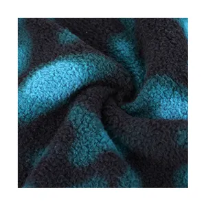 Factory Custom Windproof Shrink-Resistant Stain Resistant Washable Polar Sherpa Fleece Printed Fabric