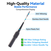 0.7mm/1mm/4mm Non-Piercing Test Probe Kit for Multimeter & Automotive Electrical Testing - Professional Car Repair Tool
