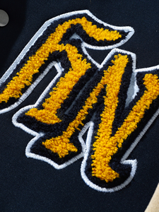 Factory Wholesale Street Hip Hop Style <strong>Baseball</strong> <strong>Jackets</strong> <strong>for</strong> <strong>Men</strong> Women Custom Embroidered 100% Polyester Sweatshirts ODM Supply - Product Image 4