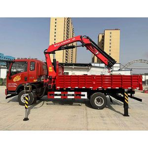 Camion grue à bras articulé Sinotruk Howman 4x2 6,3 tonnes, entre-essieux de 3900 mm, grue à 5 sections Hongchang Tianma - Product Image 6