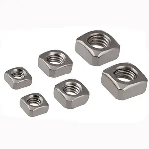 Dadi quadrati in acciaio inossidabile DIN557 dadi quadrati personalizzati in acciaio inossidabile din557 per l'industria pesante