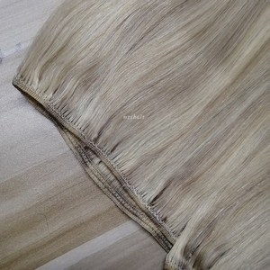 Haarverlengingen van echt haar 12-22 inch Naai-in haarverlengingen Steil haar Weft Kleur P18A-613 Bleach Blonde Mrshair - Product Image 2