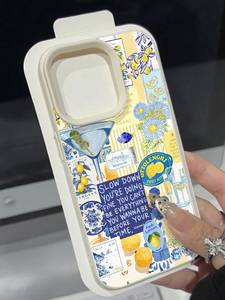Coque de téléphone portable antichoc en <span class=keywords><strong>cuir</strong></span> texturé, série Fruits Tendance, pour <span class=keywords><strong>iPhone</strong></span> 16 15 17 Air Pro Max - Product Image 6