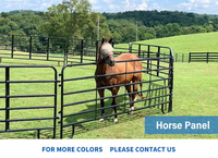 Panneaux de clôture portables amovibles en fer galvanisé pour chevaux, portails de corral pour bétail, robustes, écologiques, légers et durables