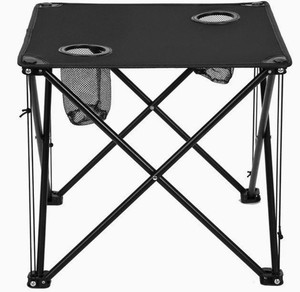 <span class=keywords><strong>Mesa</strong></span> de Picnic Portátil de Aluminio, <span class=keywords><strong>Mesa</strong></span> de <span class=keywords><strong>Playa</strong></span> Plegable Ligera, 4 Portavasos, Bolsa de Transporte, para Campamento, Viajes, Pesca - Product Image 3