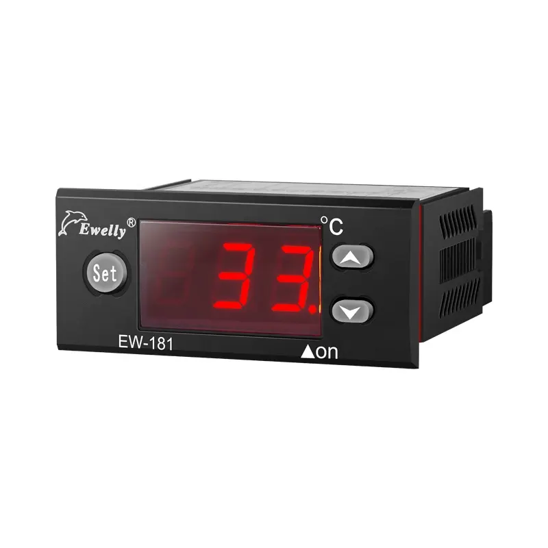 جهاز رقمي لتحكم في درجة الحرارة مزود بمفتاح للغلق جهاز استشعار حرارة طراز EW-181F أداة إلكترونية للقياس