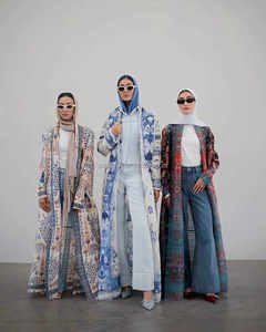 Promistar 2025 ODM dân tộc cầu nguyện kaftan Dubai Áo choàng kimono caftan hijab xếp li ăn mặc chống tĩnh miễn phí Kích thước hồi giáo Polyester - Product Image 6