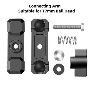 Brazo de Montaje para Cámara de Aleación de Aluminio Premium de 6 cm con Cabezal de Bola de 17 mm, Compatible con Cámaras de Acción GoPro/Insta360 Ace Pro3 y Accesorios - Product Image 4