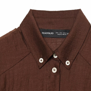 PB&ZA Donna 2026 Nuova Moda Estiva Camicette in <span class=keywords><strong>Lino</strong></span> con Fiocco Vintage Senza Maniche Marrone Camicie Femminili Chic Top - Product Image 4