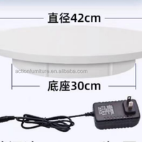 Présentoir rotatif électrique Cabine de diffusion en direct polyvalente pour les repas en plein air, les hôtels et le salon, en matière plastique durable