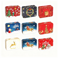 Boîte en métal rectangulaire compacte de luxe, imprimée en quadrichromie CMYK, écologique, personnalisable, pour emballage cadeau, chocolat, stylo