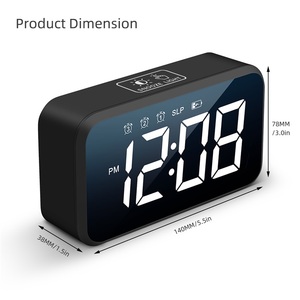 Đồng Hồ Báo Thức Kỹ Thuật Số LED Nhỏ Mặt Gương Với Chữ Cái Lớn Đồng Hồ Báo Thức Lịch Ngày Kỹ Thuật Số <span class=keywords><strong>9</strong></span> Inch Dành Cho Người Cao Niên Mất Trí Nhớ - Product Image 2