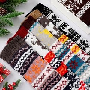 Atacado Outono Mid-Length Calf Leg Warmers Logotipo Personalizado Acrílico Térmico Presentes de Natal Meninas Mulheres Leg Warmers - Product Image 2