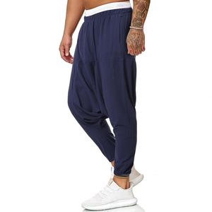 Pantalon Harem Sportif Ample en Coton et Lin pour Hommes, Style Hip Hop Streetwear, Personnalisable – Vente Flash Fabricants - Product Image 6