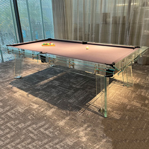 Bàn bi-a tiêu chuẩn thương mại pha lê thủy tinh màu đen tám trường hợp biệt thự Bluestone bàn bi-a nhà bao gồm đá phiến làm len - Product Image 4